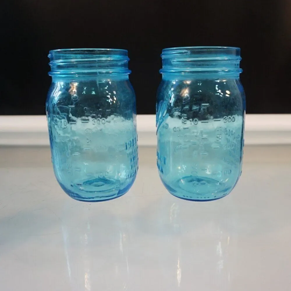Vintage Glass Jars Bottles Retro Kitchen Decor Ball Wheaton Ardagh Lot of 9